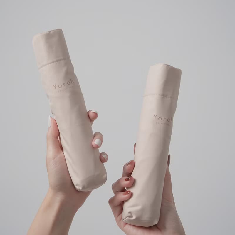 【晚雨系列】Bracha 晴雨傘 輕巧 防曬 防水 禮物 奶茶色