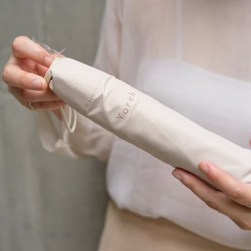 【晚雨系列】Bracha 晴雨傘 輕巧 防曬 防水 禮物 奶茶色