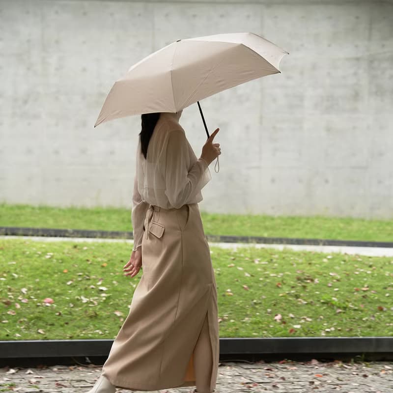 【晚雨系列】Bracha 晴雨傘 輕巧 防曬 防水 禮物 奶茶色