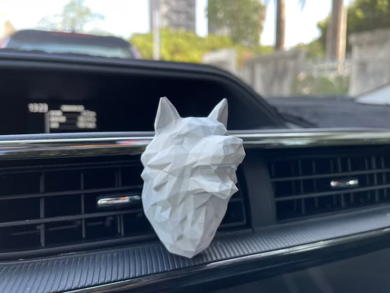 送禮首選 聖誕禮物 交換禮物 幾何動物系列車用擴香石 獅 狼 虎