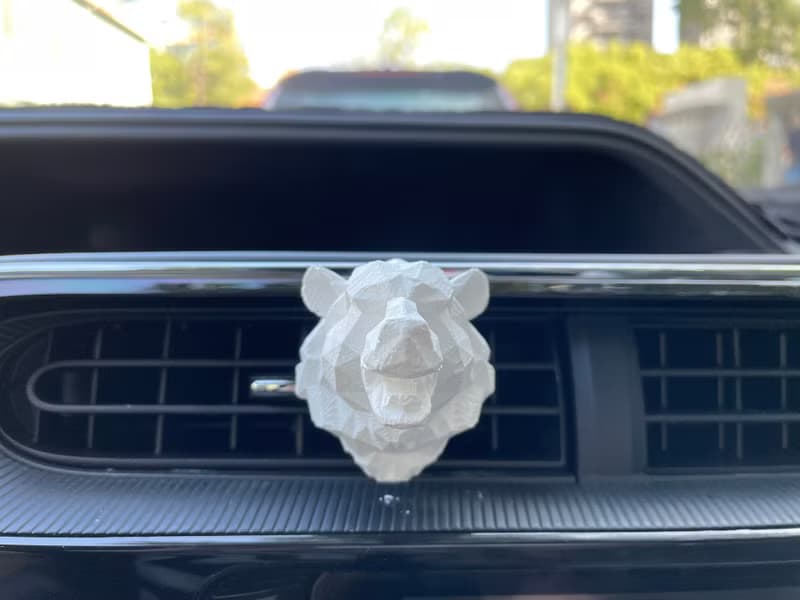 送禮首選 聖誕禮物 交換禮物 幾何動物系列車用擴香石 獅 狼 虎