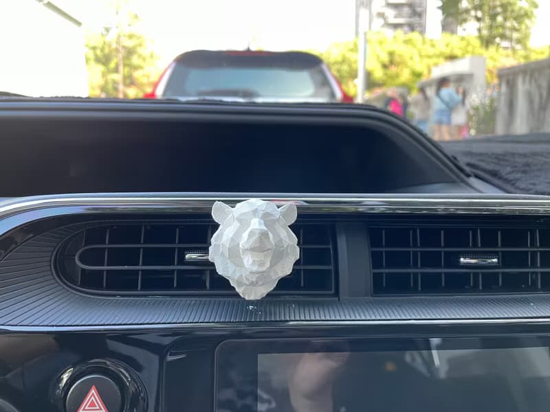 送禮首選 聖誕禮物 交換禮物 幾何動物系列車用擴香石 獅 狼 虎