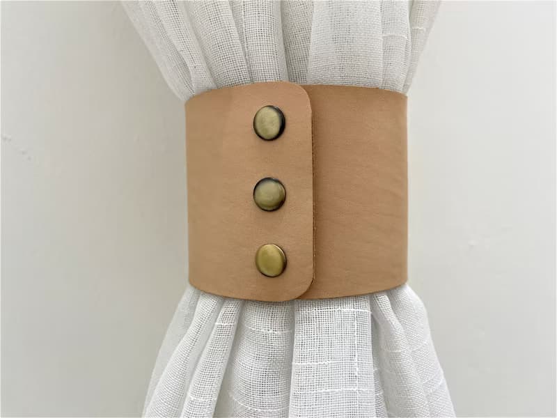 皮革窗簾綁帶//簡約主義//家居裝飾//窗簾//窗簾綁帶