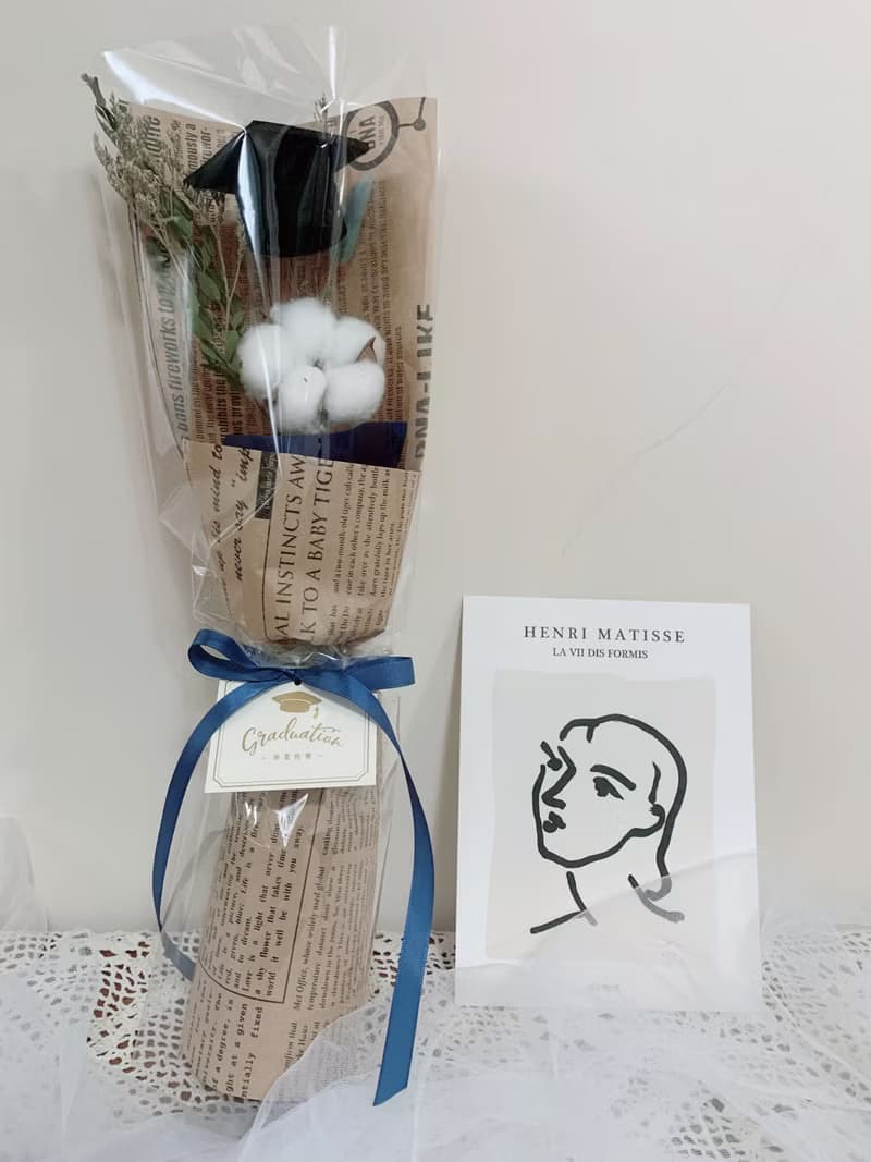 sueing_blossom  可愛風棉花畢業花束
