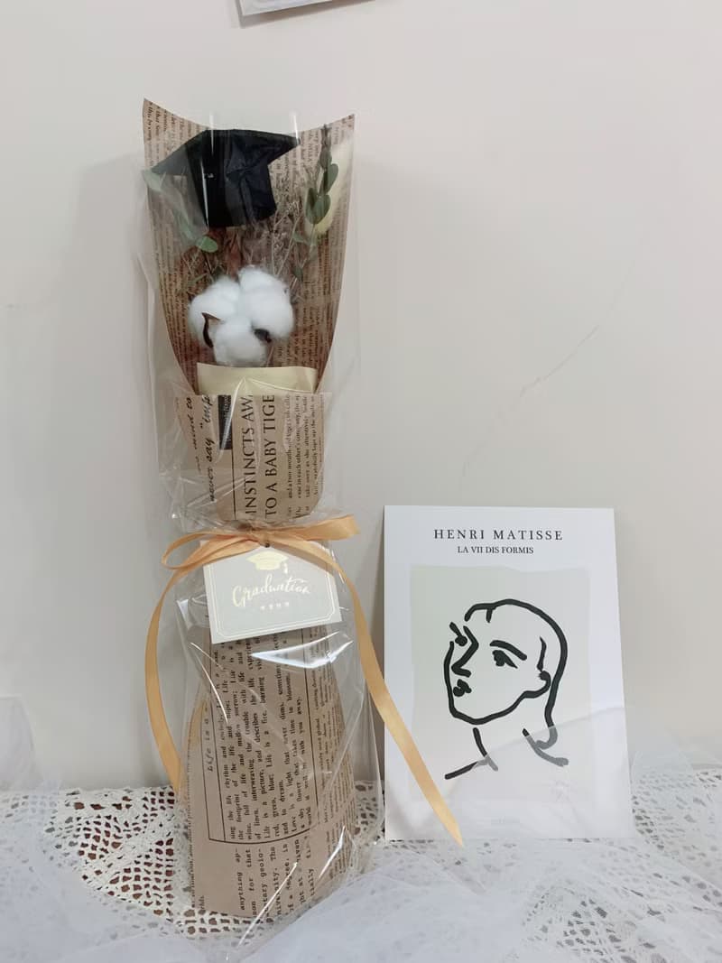 sueing_blossom  可愛風棉花畢業花束