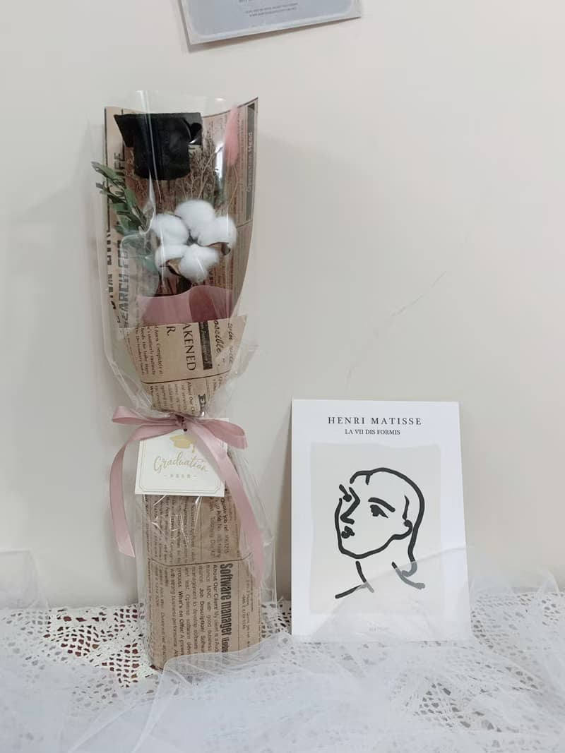sueing_blossom  可愛風棉花畢業花束