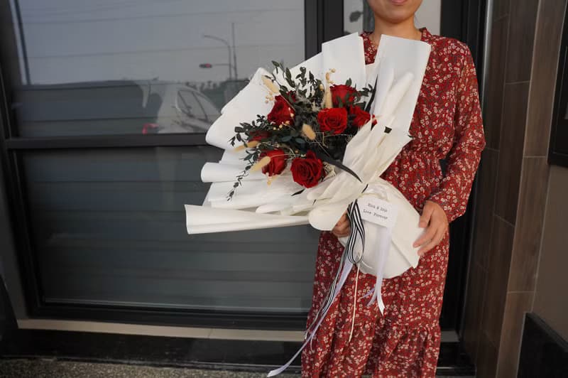 【竒花】情人節花束 畢業 生日禮物 永生乾燥花 告白求婚花束