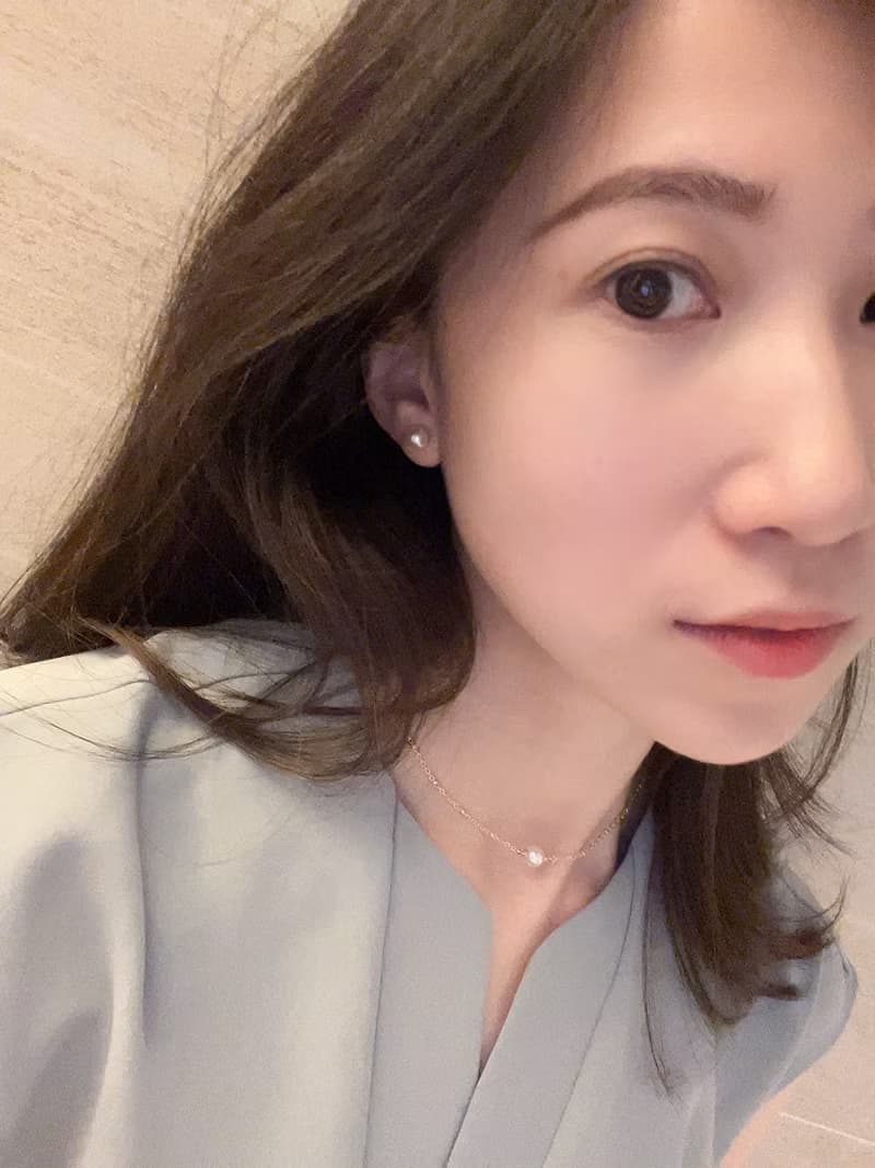 Valentine_ 簡約風格單珠法式豆豆鎖骨項鍊