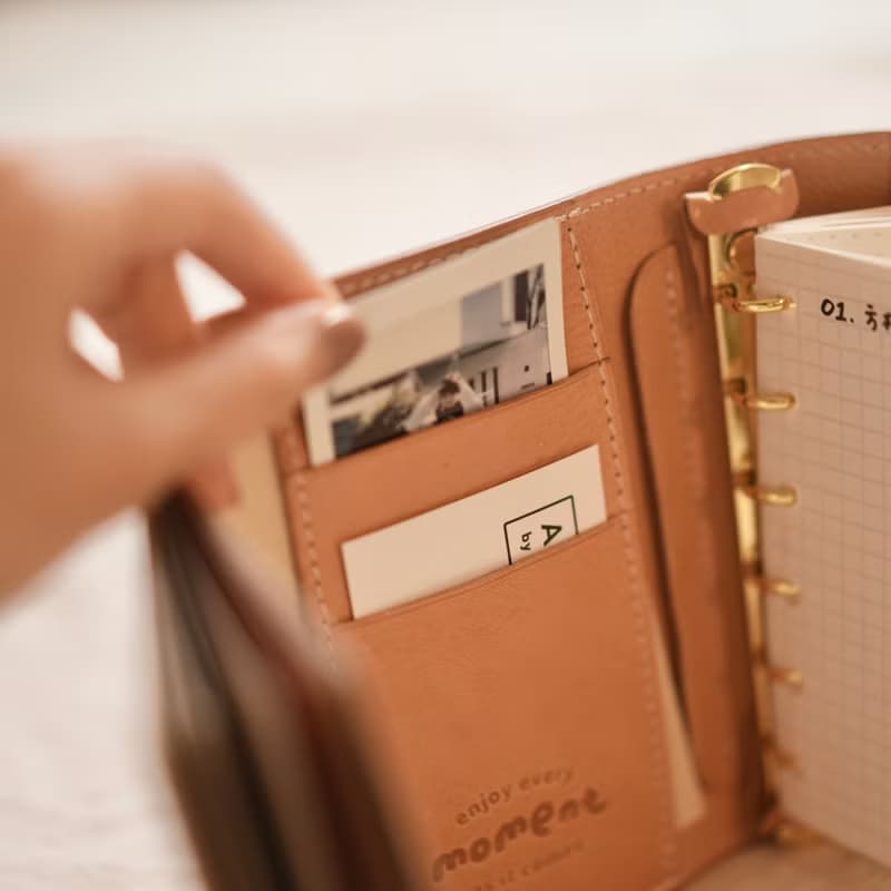 小吐司A7手帳筆記本護照夾 義大利進口植鞣革traveler's notebook