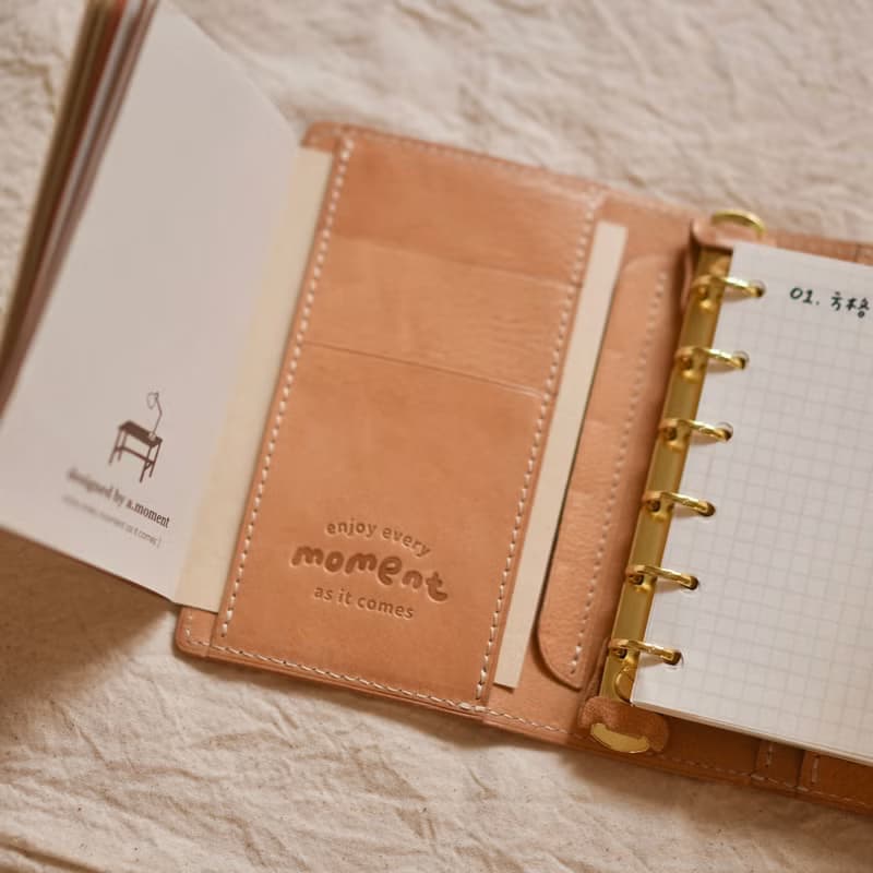 小吐司A7手帳筆記本護照夾 義大利進口植鞣革traveler's notebook