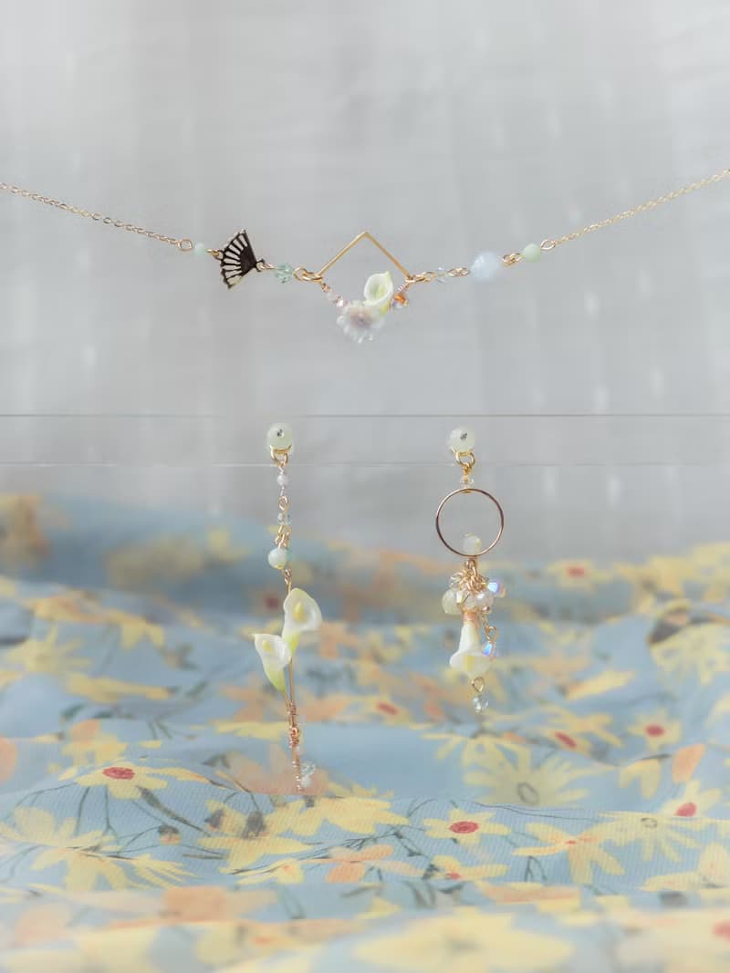ZODIAC: 獅子 ✕ 海芋  / 微風小方塊海芋925銀鍍14K金手鍊