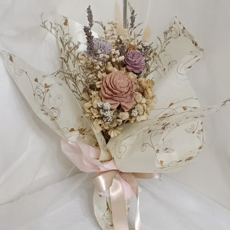 情人節禮物花束 結婚捧花永生乾燥花情人節畢業謝師禮物生日畢業