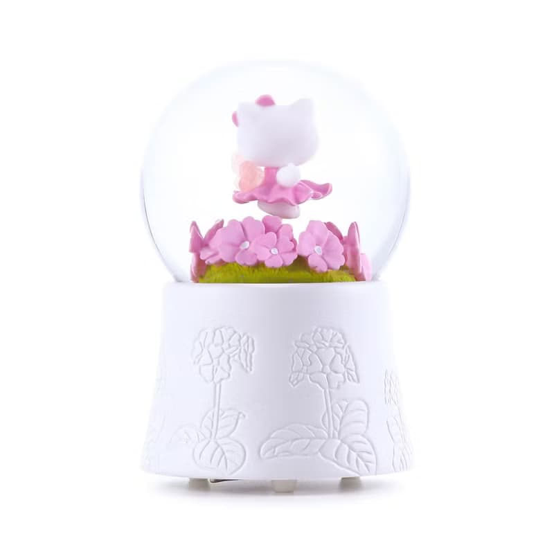 Hello Kitty花仙子 水晶球音樂盒 生日情人節聖誕交換禮物