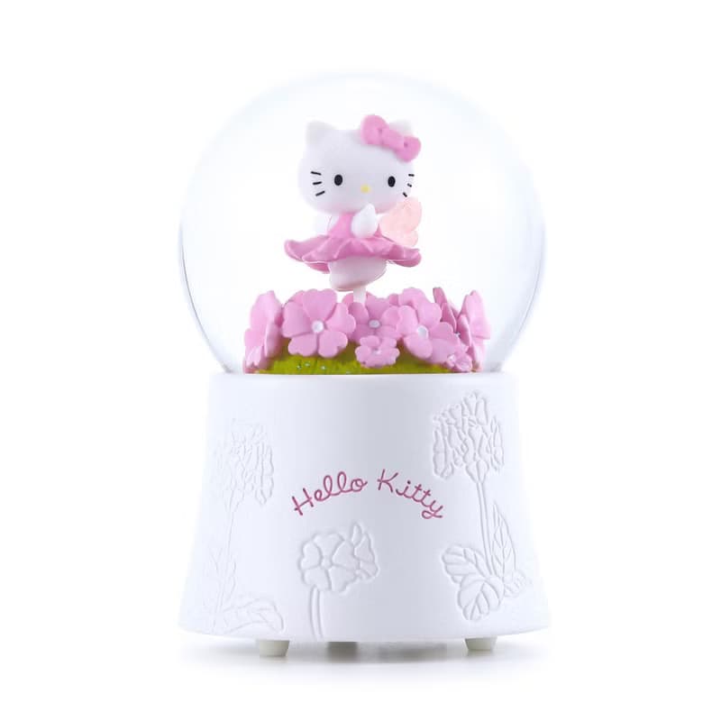 Hello Kitty花仙子 水晶球音樂盒 生日情人節聖誕交換禮物