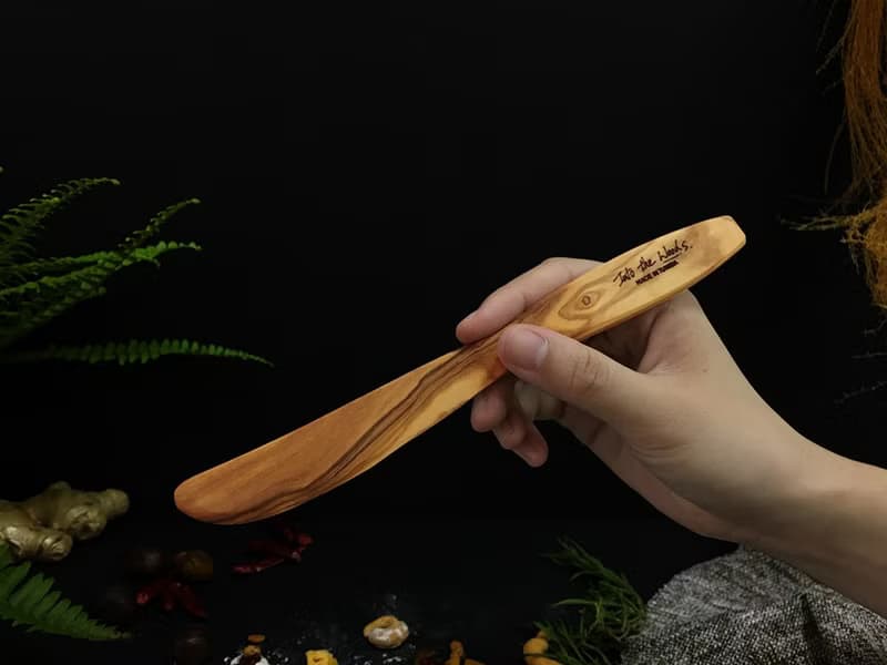 橄欖木果醬奶油抹刀-1入