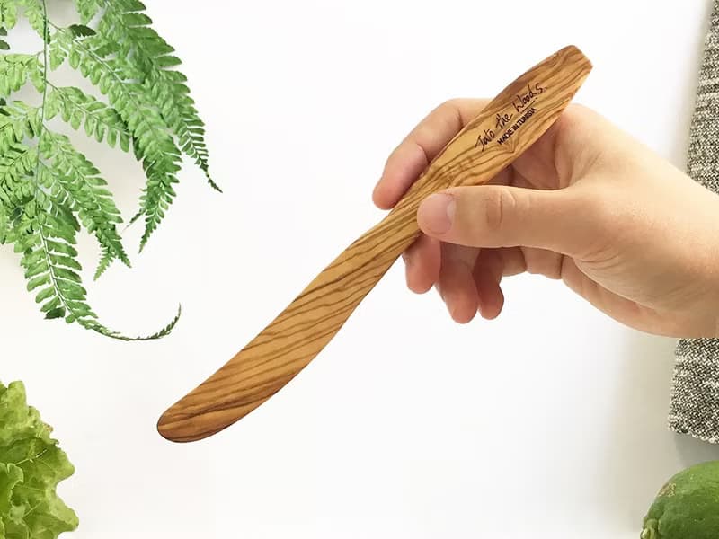 橄欖木果醬奶油抹刀-1入