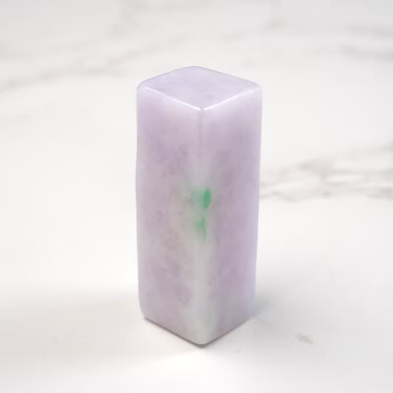 紫羅蘭飄陽綠翡翠玉印章 | 天然緬甸玉A貨翡翠 | 送禮