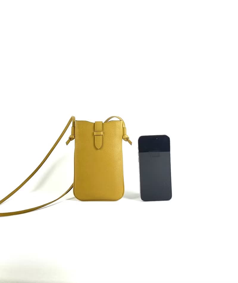 棕色  抹茶绿 黑  芥黃  四色輕巧便利手機包 生日情人節貼心禮物