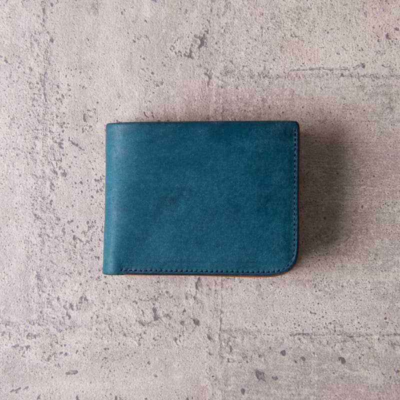 | 訂製 | -翻蓋證件零錢袋短夾 Coin Wallet / 磨砂藍 Blue