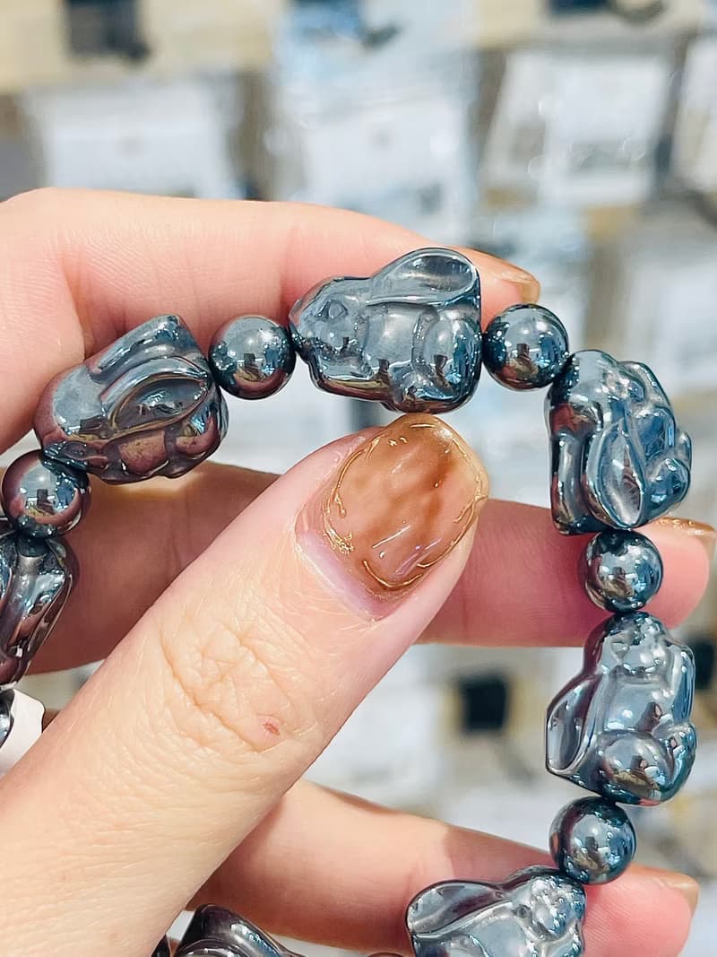 鈦赫磁兔子珠型手珠膝蓋關節不適恢復能量平衡提升身心狀態