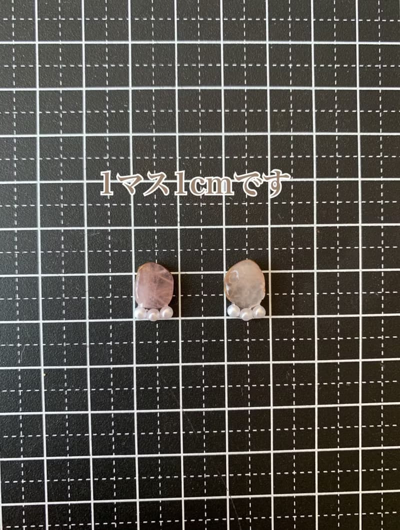 パール ディープローズクォーツ 金継ぎ ピアス ノンホールピアス 小ぶり 小さい ゴールド 金 シンプル イヤリング シンプル ピンク 天然石 ギフト