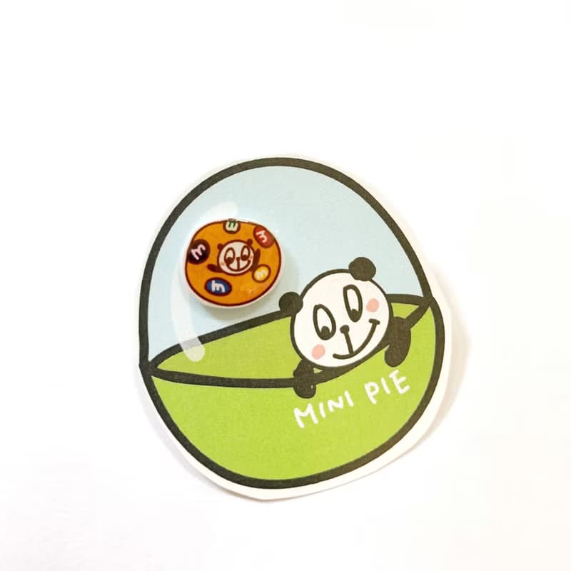 mini熊餅乾耳環(單耳販售)(可改耳夾式)