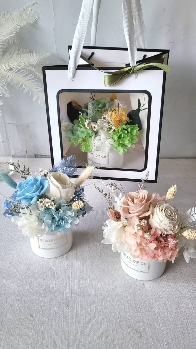 【體驗】手作體驗  輕時光。永生玫瑰香氛盆花+精油組