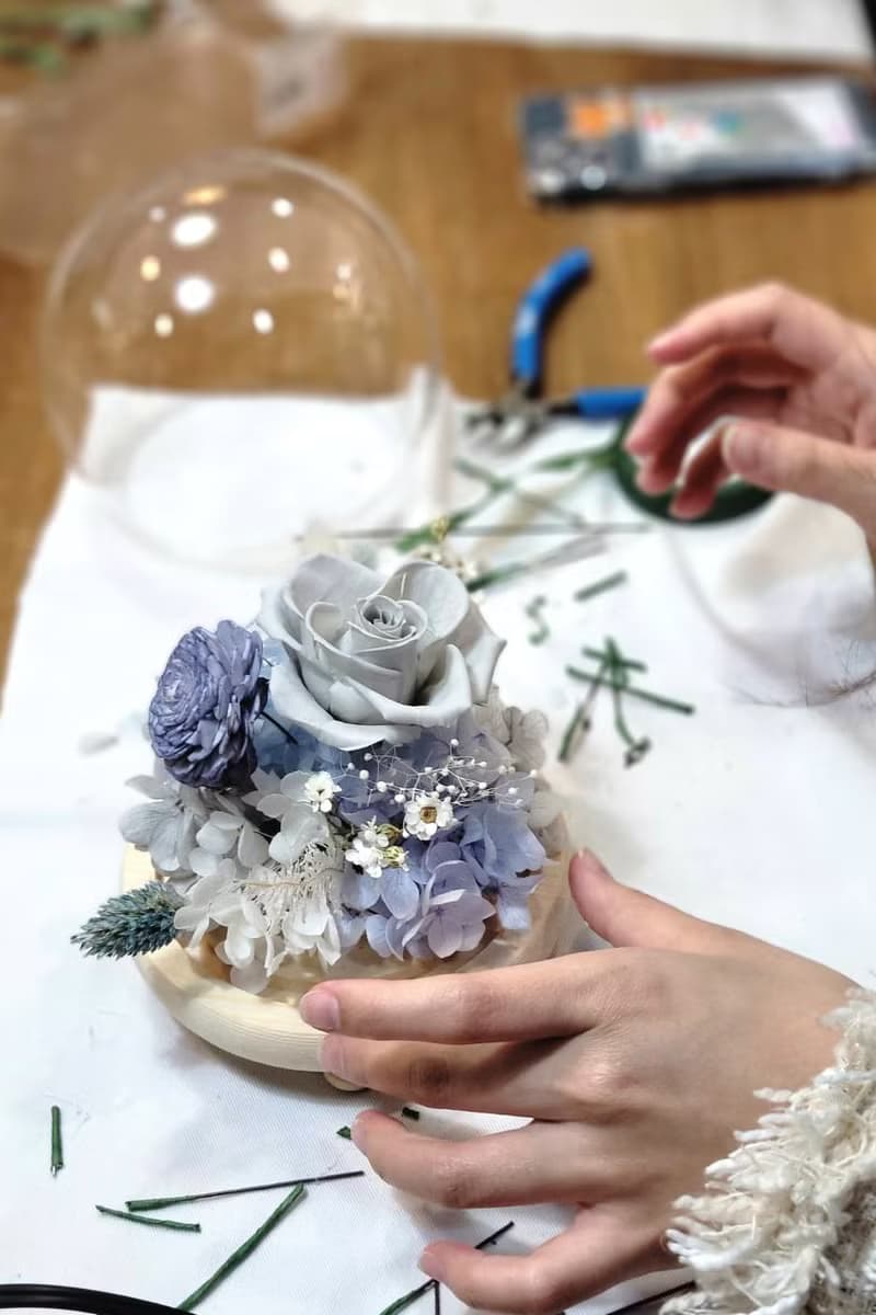 【體驗】手作體驗  輕時光。永生玫瑰香氛盆花+精油組