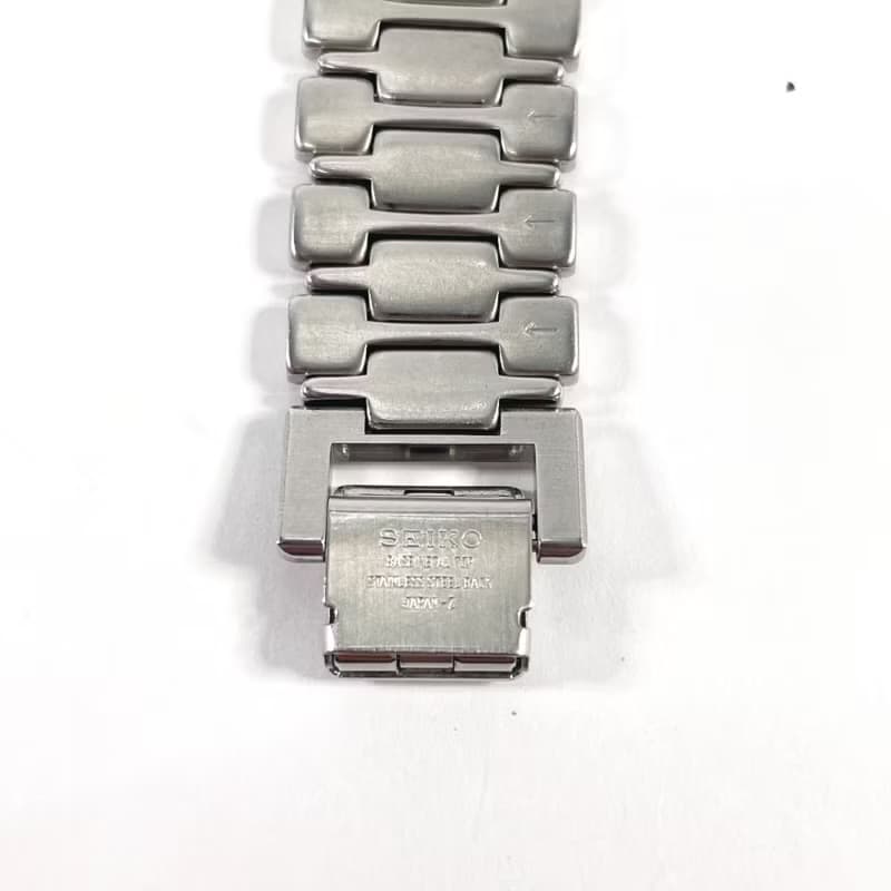 【日本直送 中古美品】セイコー SEIKO 腕時計 5E39-6A10 プレサージュ ステンレススチール シルバー クオーツ