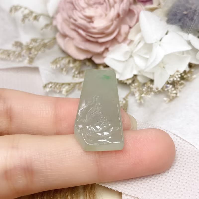 冰飄陽翡翠蓮花 | 天然緬甸A貨翡翠 | 送禮