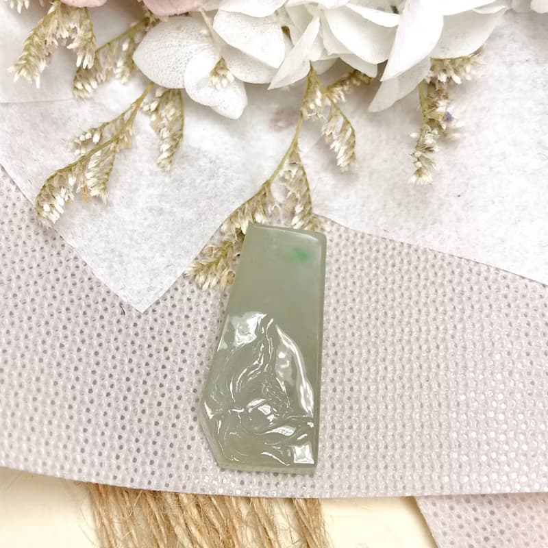 冰飄陽翡翠蓮花 | 天然緬甸A貨翡翠 | 送禮