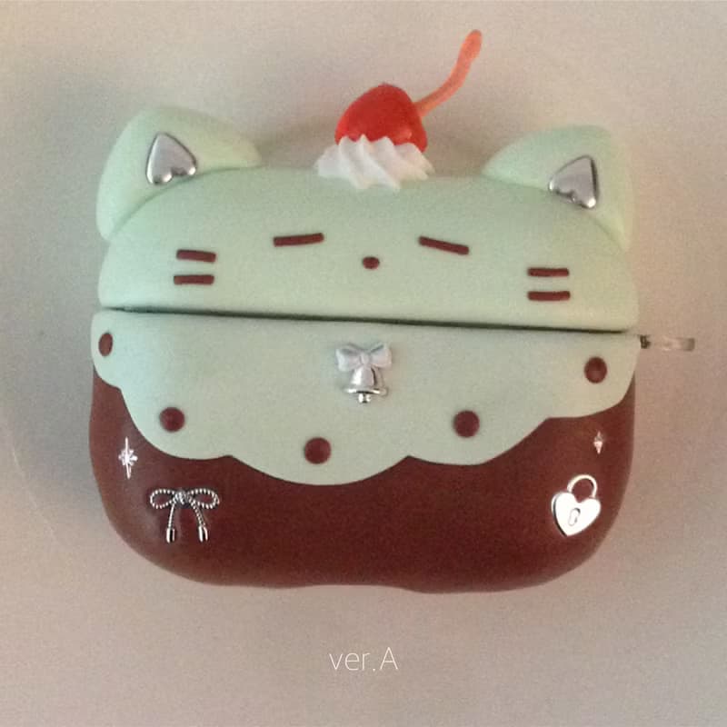 薄荷巧克力貓 AirPods 保護殼