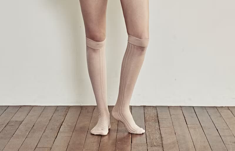 DOT 靴下 ベージュドット / organic cotton / dot / black / socks / dot