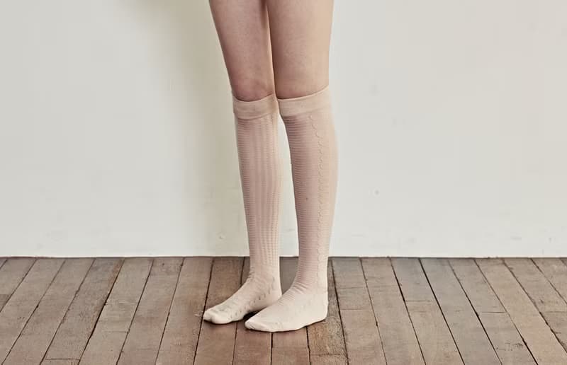 DOT 靴下 ベージュドット / organic cotton / dot / black / socks / dot
