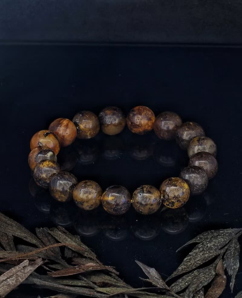 波羅的海天然葯珀 12.5mm 手鍊 Baltic Amber Bracelet 12.5mm