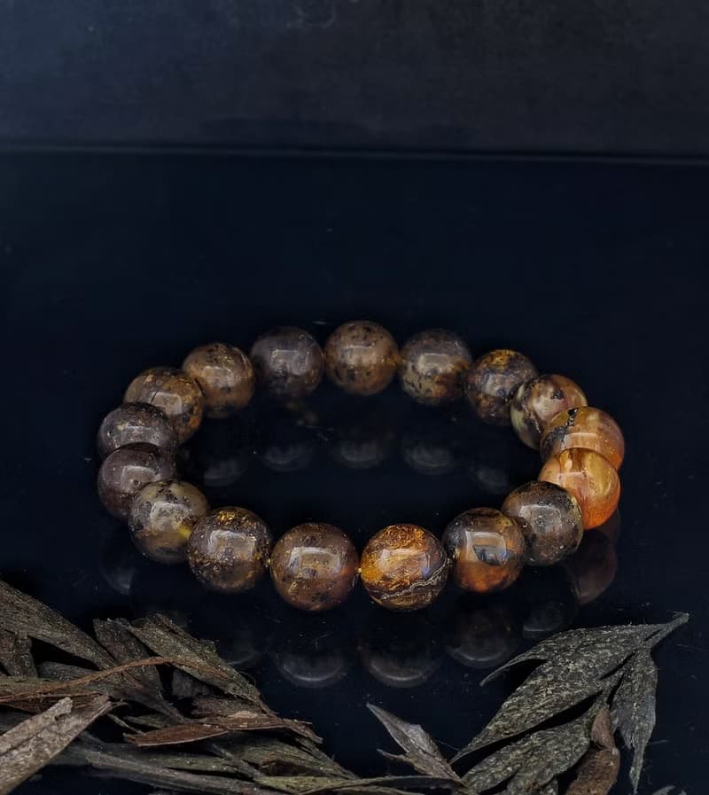 波羅的海天然葯珀 12.5mm 手鍊 Baltic Amber Bracelet 12.5mm