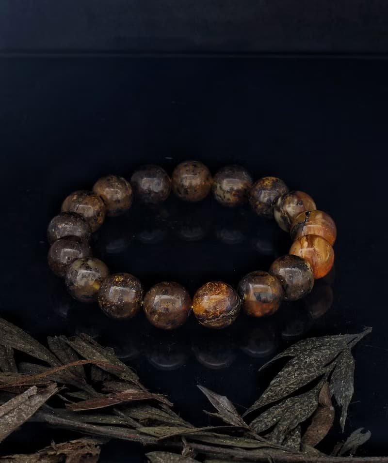 波羅的海天然葯珀 12.5mm 手鍊 Baltic Amber Bracelet 12.5mm