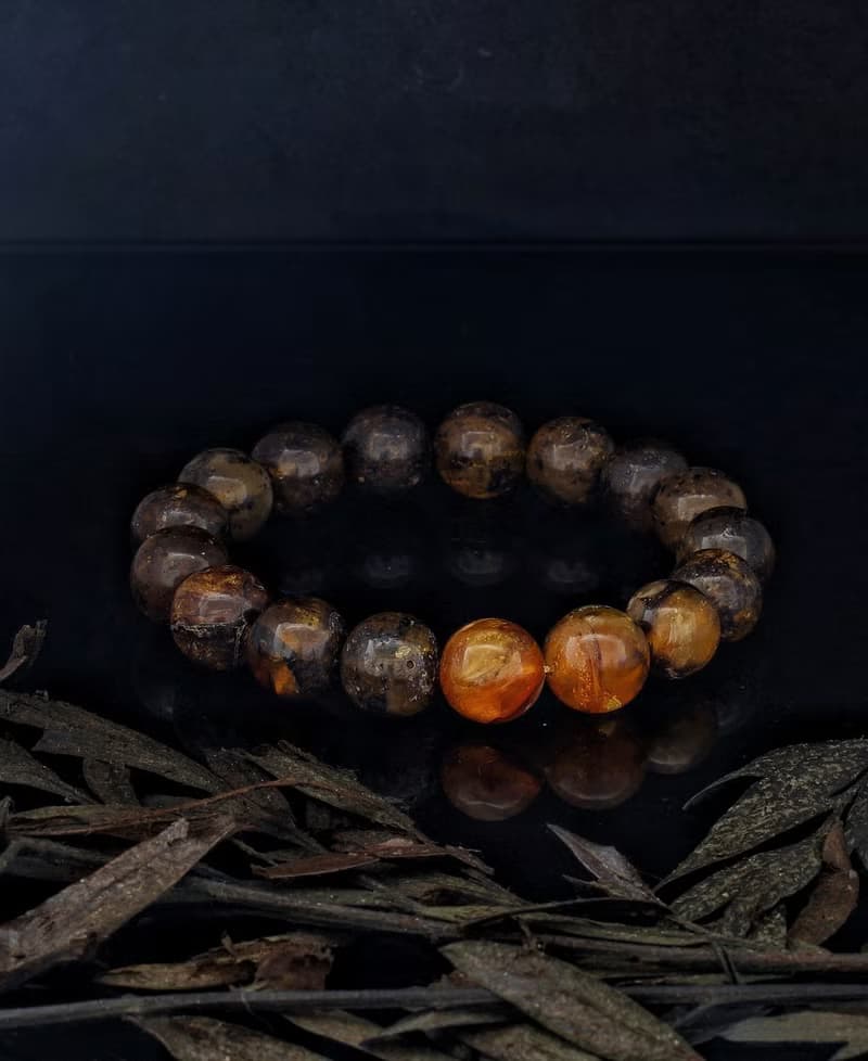 波羅的海天然葯珀 12.5mm 手鍊 Baltic Amber Bracelet 12.5mm
