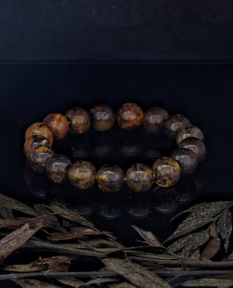 波羅的海天然葯珀 12.5mm 手鍊 Baltic Amber Bracelet 12.5mm