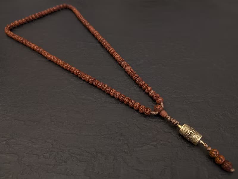 菩提子項鍊念珠 108 佛教念珠天然正品尼泊爾復古濕婆種子與西藏