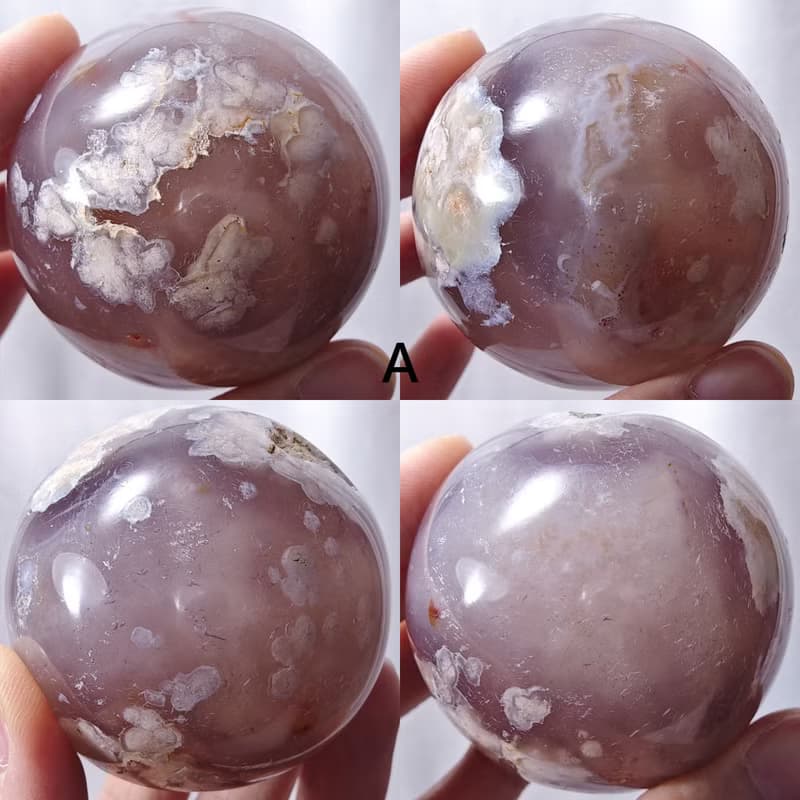稀有櫻花瑪瑙晶球擺件 招財微晶洞 富貴圓滿 收藏 有球必應 禮物