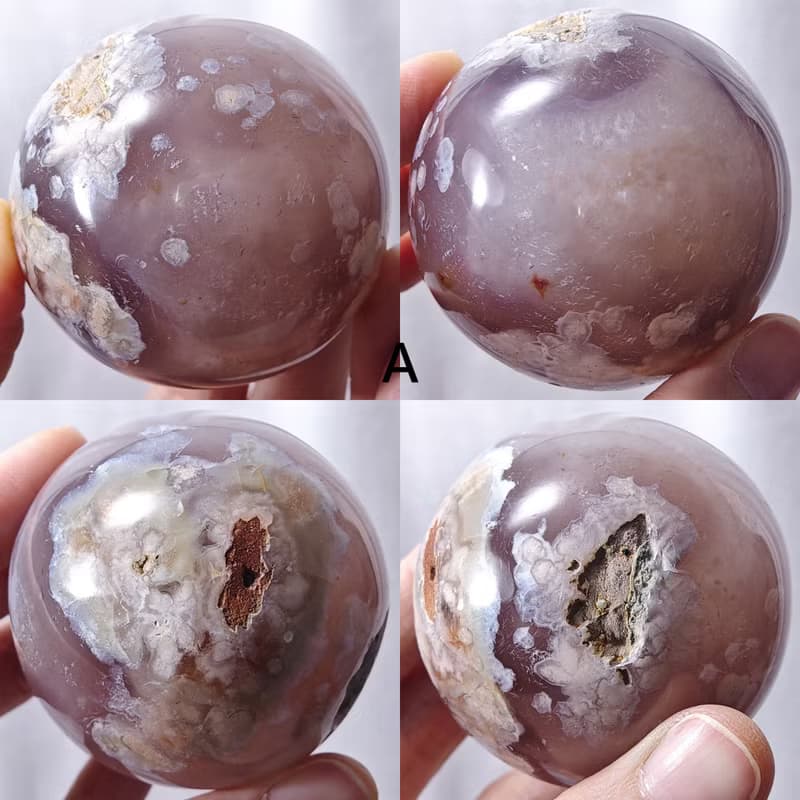稀有櫻花瑪瑙晶球擺件 招財微晶洞 富貴圓滿 收藏 有球必應 禮物
