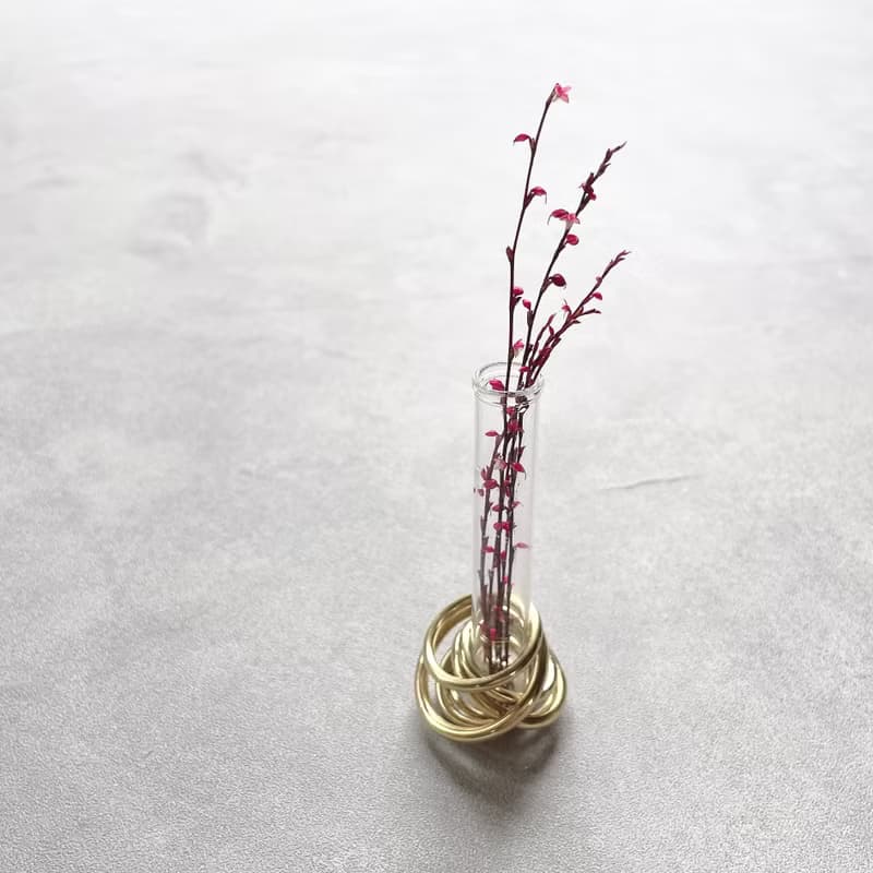 Ring 真鍮リングの一輪挿し