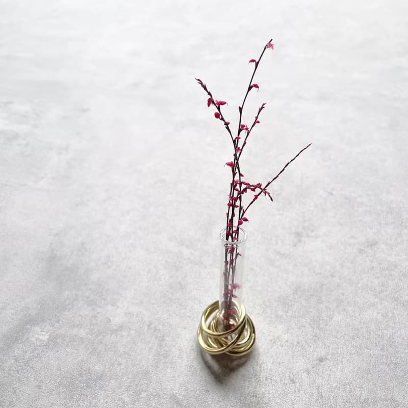 Ring 真鍮リングの一輪挿し