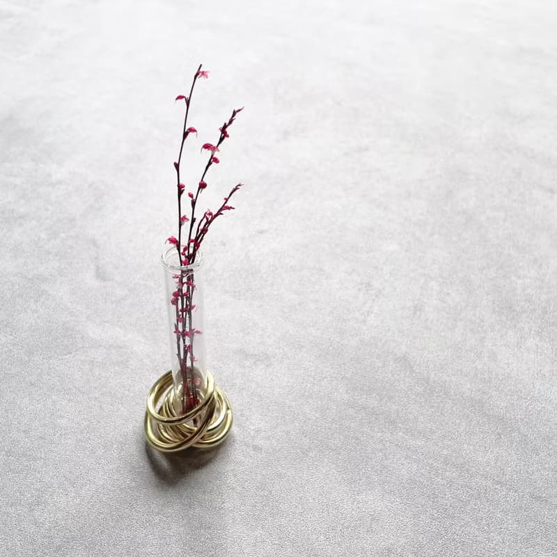 Ring 真鍮リングの一輪挿し