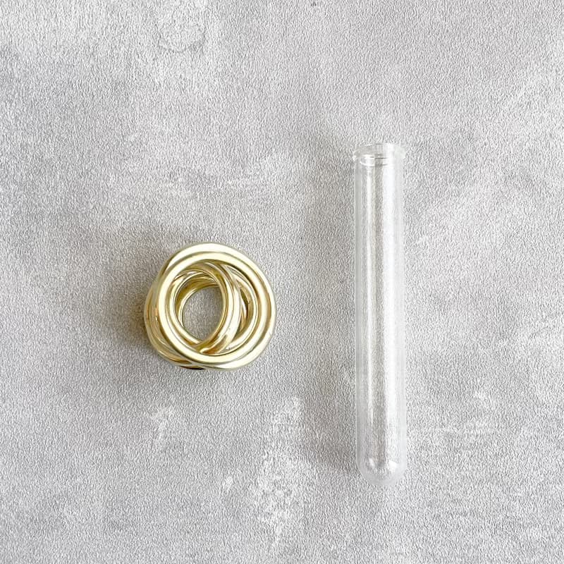 Ring 真鍮リングの一輪挿し