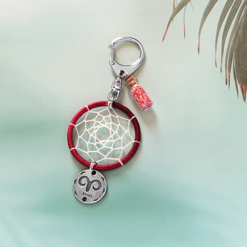 【限量】星座系丨牡羊座 紀念禮物 Handmade 捕夢網吊飾 鑰匙扣
