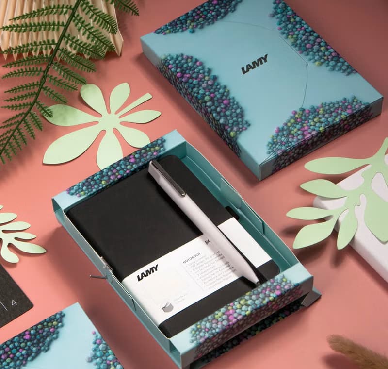 全球台灣獨家 / LAMY 原子筆 A6 鋼筆用筆記本禮盒 - xevo