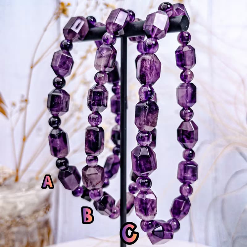 【氣質粉紫超七】天然粉紫超七 極高性價 水晶手串手鍊|可挑款