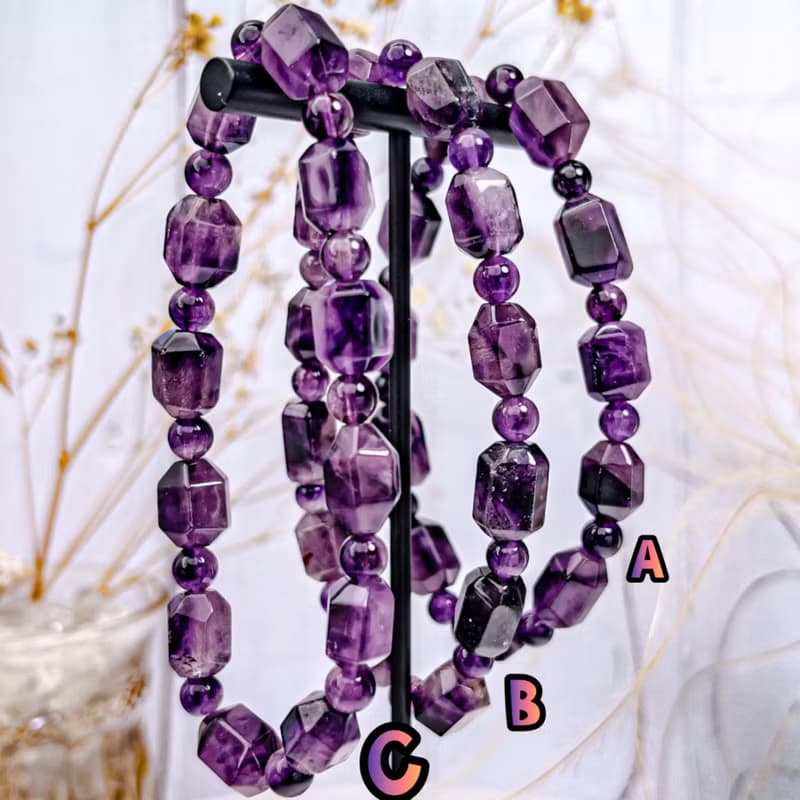 【氣質粉紫超七】天然粉紫超七 極高性價 水晶手串手鍊|可挑款